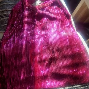 Trina Turk fuchsia sequence top